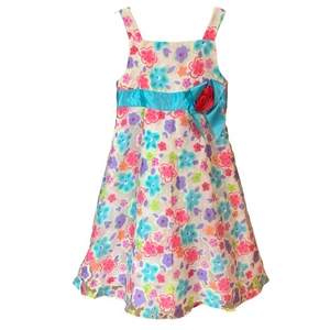 Sophia Rose‎ Blue & Pink Floral Dress 5